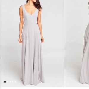 Show Me Your Mumu Gray Jenn Maxi Dress